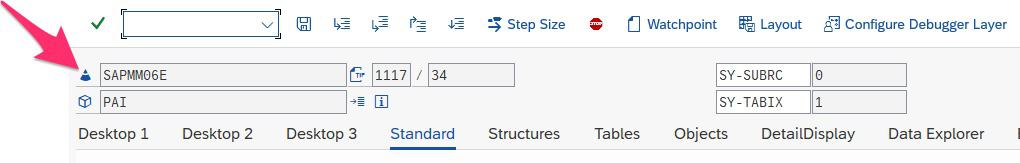 Resolving ME161 - ABAP debugger