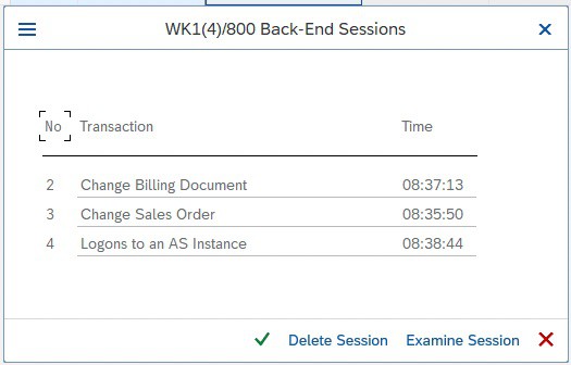 List of open transactions of a specific user List of open transactions of a specific user