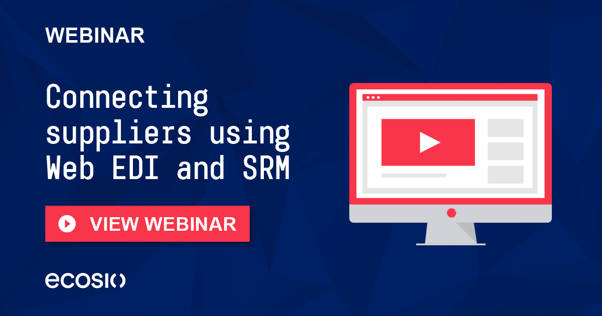 Webinar - Streamlining your supply chain Webinar - Streamlining your supply chain