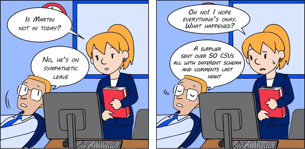 EDI cartoon 41. Sympathetic Leave EDI cartoon 41. Sympathetic Leave