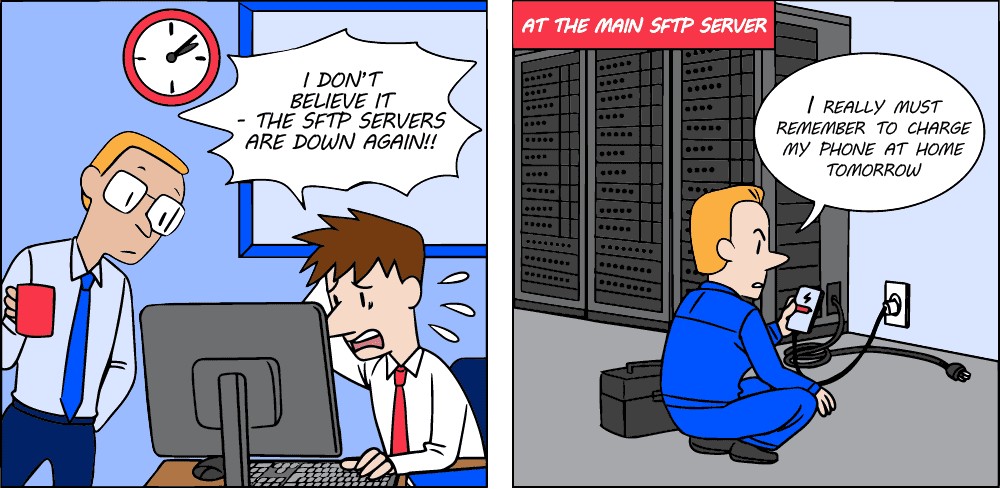 EDI cartoon 43. Server Shutdown EDI cartoon 43. Server Shutdown